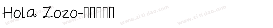 Hola Zozo字体转换